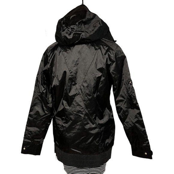 B by Burton S/M Snowboard Lana Pullover Hoodie Jacket Black Gold - Picture 13 of 16